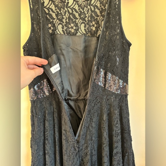 Calvin Klein Mini Dress Size 6 Black - Picture 4 of 12